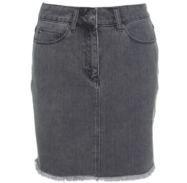 Raw Hem Jeansskjørt