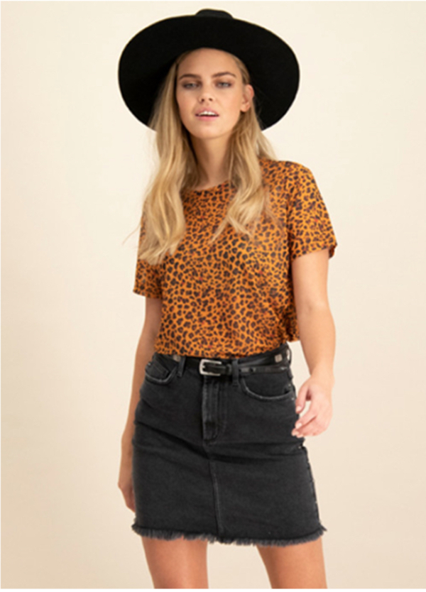 Studded Jeansskjørt