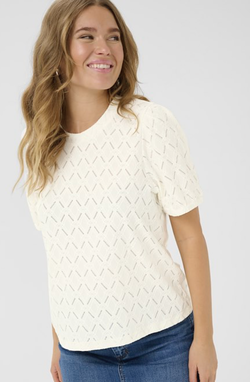 Tine Short Lace Blouse  - Kaffe Clothing