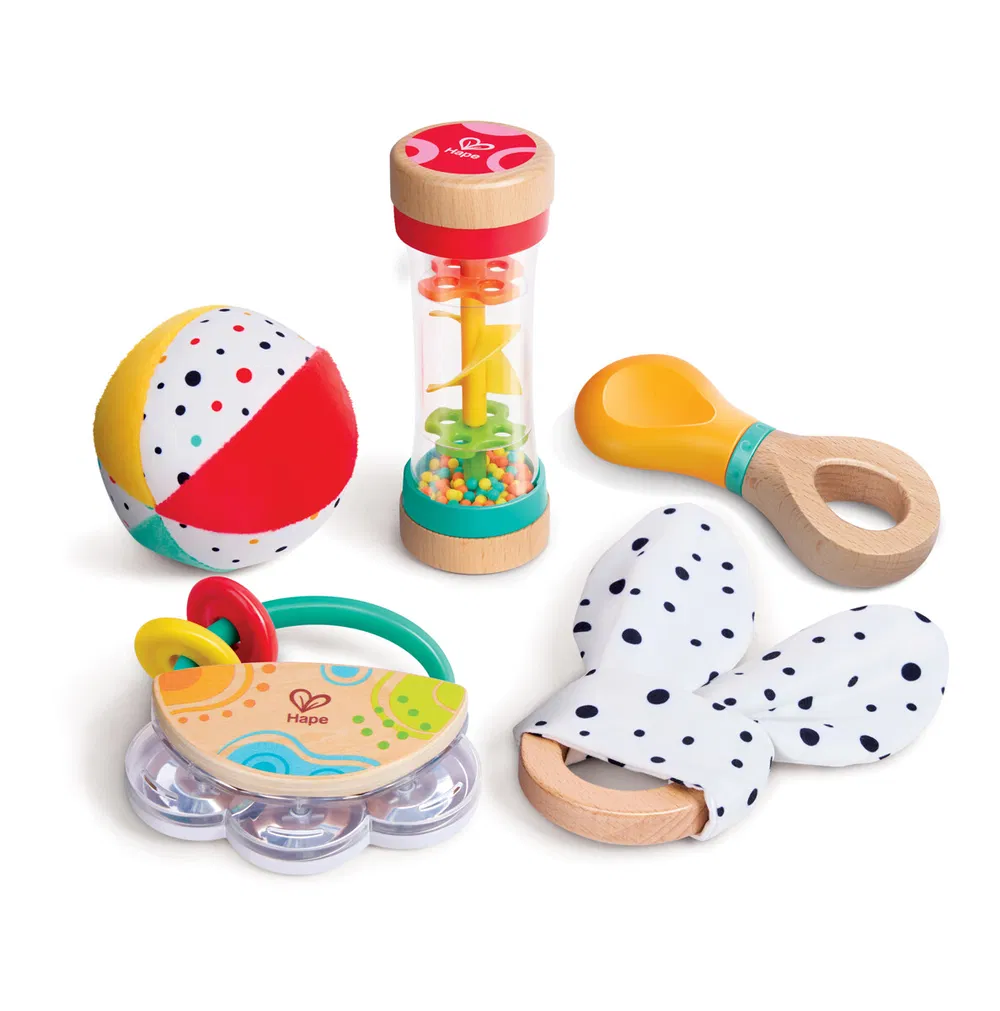 Hape 5 In 1 Baby Sensory Set 5 In 1 Baby Sensory Set - Hape Toys