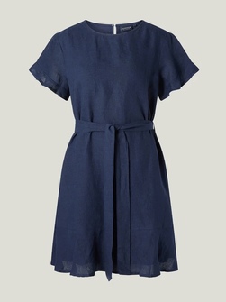 Belted Linen Dress  - Lexington