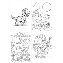 FARGEBOK DINOSAUR 40 SIDOR 120G TINKA Dinosaur - Tinka