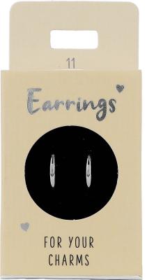 Express Yourself Øreringer til anheng (Nickel free tested) - Round Silver Round Silver - Depesche