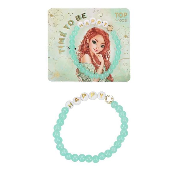 TOPModel Armbånd med tekst Grønn - Top Model