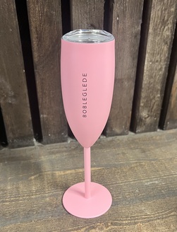 Champagneglass Bobleglede, Lys Rosa  - Pictureit.no 