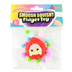 SMOOSH SQUISHY STRAWBERRY 45g Raud - Fidget Toys