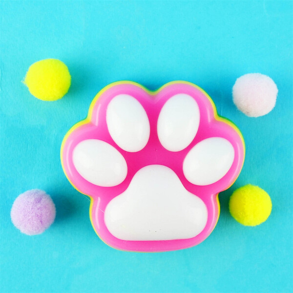 SQUISHY CAT PAW RAINBOW 70g 6,5cm Rainbow - Fidget Toys