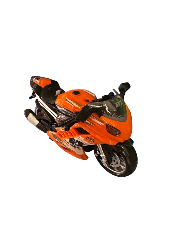 Motorsykkel med lyd og lys Oransj  - Leiker