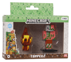 MINECRAFT 3D TOPPEEZ 2 PACK VINDU BOKS topeez - Minecraft