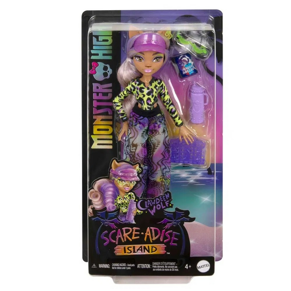 Monster High Scare-adise Island Clawdeen Doll Clawdeen Wolf - Maki