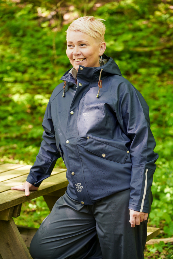 Kattnakken Klassisk regnjakke kort 