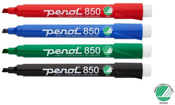 Penol Whiteboardpenn PENOL 850 skrå (4) 4pkn whiteboard-markers - Penol