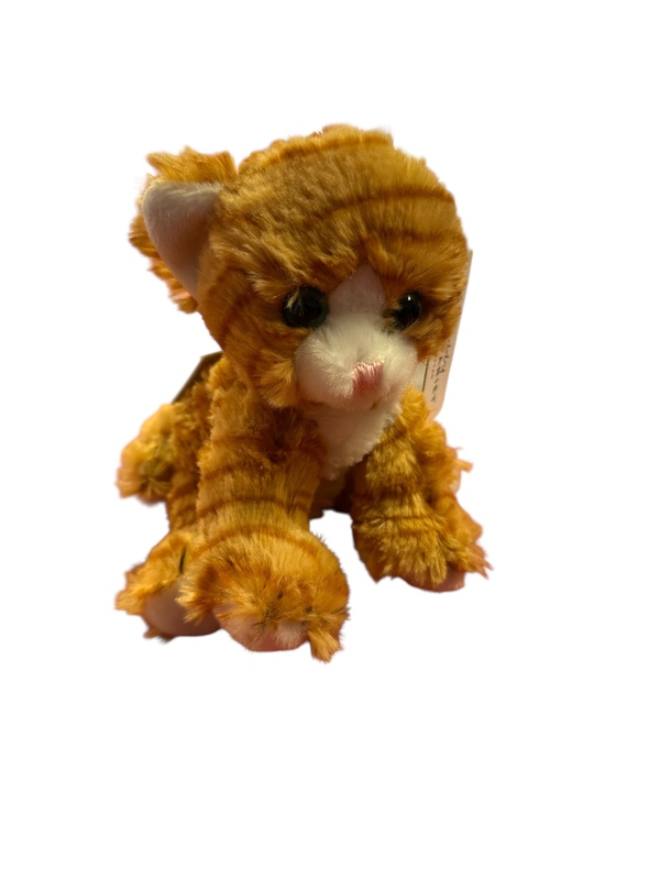 Teddykompaniet Kattekompis 18cm Oransjstripete - Teddykompaniet