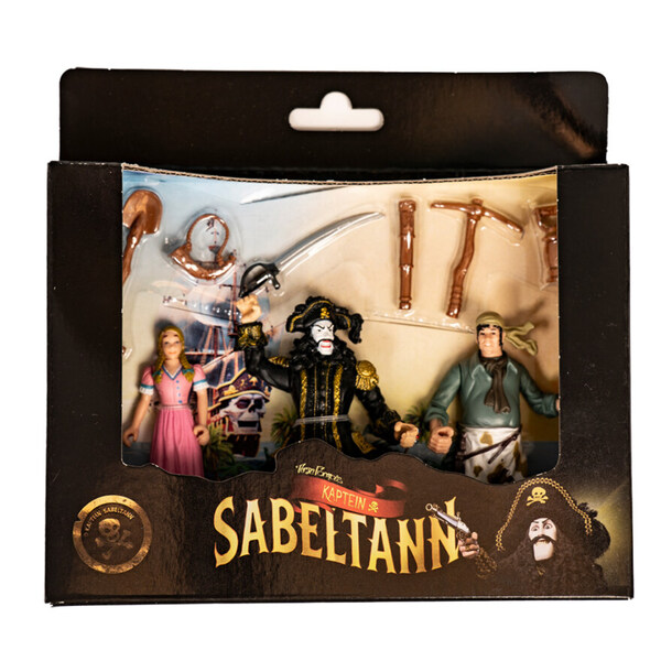 Kaptein Sabeltann - Sabeltann, Sunniva, Skalken figurer 3 pk. Sabeltann - Sabeltann, Sunniva, Skalken - kaptein sabeltann