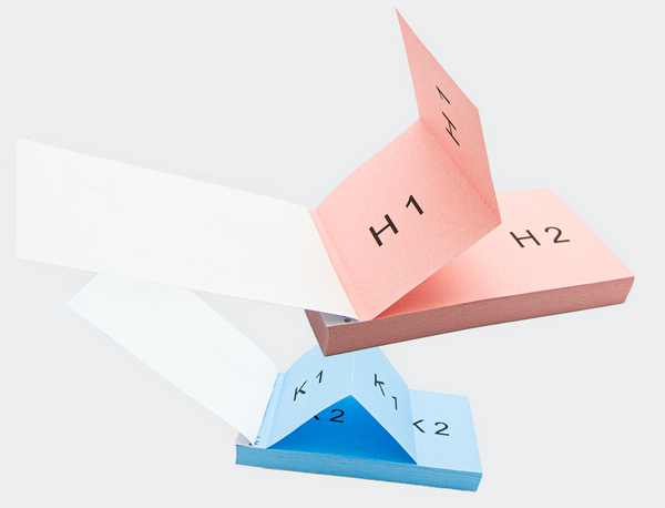 Loddblokk 1-100, 2-delt – stk. forskjellige farger/bokstaver - Basar og bingo