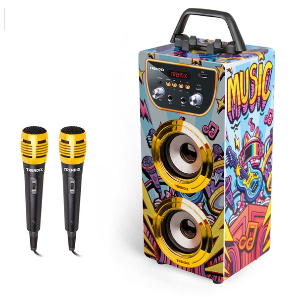 Trendix Karaoke Golden Star A4 Gull - Musikk og disco