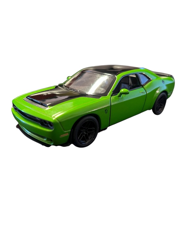 Kinsmart Dodge Challenger SRT 170 met Grønn - Leiker