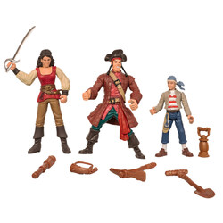 Kaptein Sabeltann - Pinky, Langemann, Rosa. figurer 3 pk. Pinky, Langemann, Rosa - kaptein sabeltann