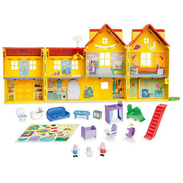 Peppa Gris Big Fold Out House Peppa Pig House - Salg
