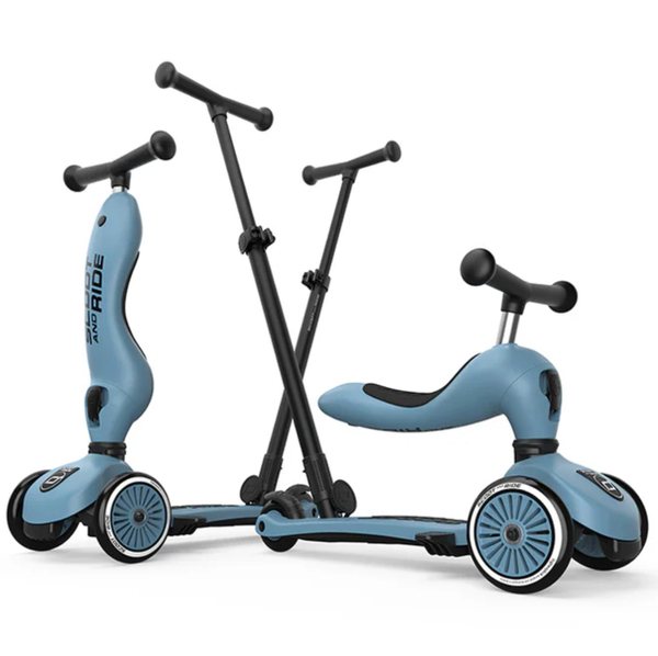 Scoot & Ride Highwaykick 1 - Push and go - Steel Steel - Scoot & Ride