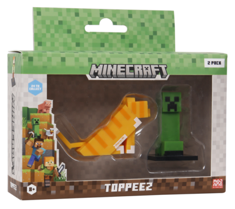 MINECRAFT 3D TOPPEEZ 2 PACK VINDU BOKS topeez - Minecraft