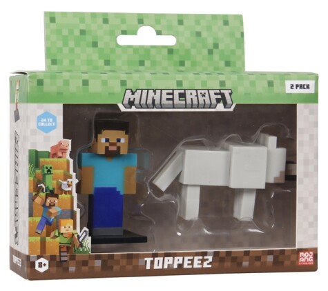 MINECRAFT 3D TOPPEEZ 2 PACK VINDU BOKS topeez - Minecraft