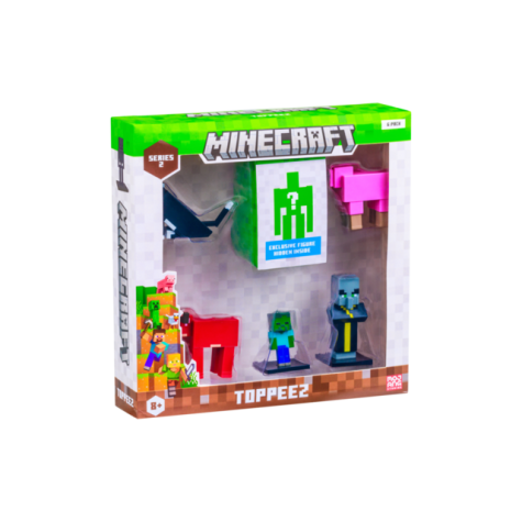 MINECRAFT 3D 6 CM FIGURE 6 PACK DELUXE BOX ASST nr.1 - Minecraft