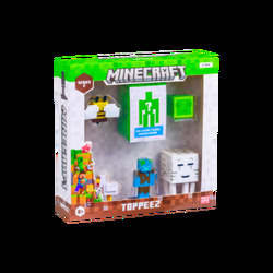 MINECRAFT 3D 6 CM FIGURE 6 PACK DELUXE BOX ASST Nr.2 - Minecraft