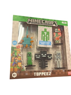 MINECRAFT 3D TOPPEEZ 6 PACK DELUXE BOKS Nr.3 - Minecraft
