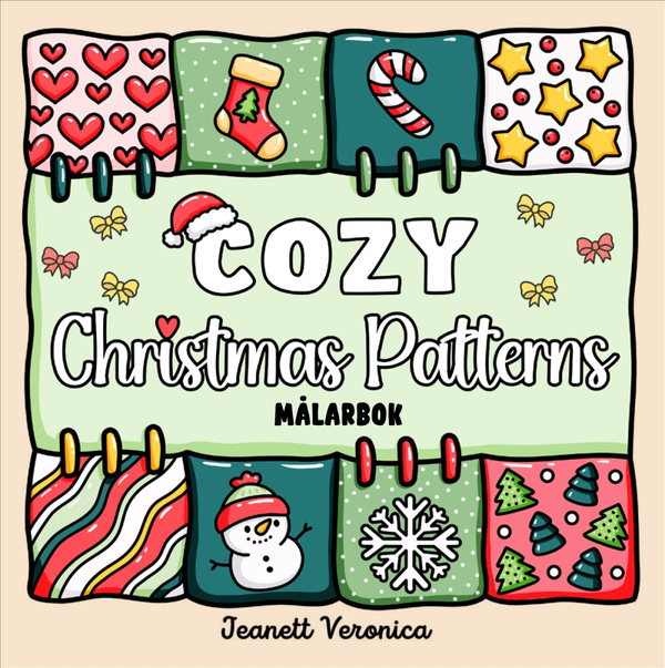 Cozy Christmas Patterns : Målarbok Cozy Christmas - Salg