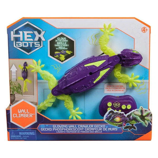Hex Bots Wall Crawler Gecko Glow in The Dark Gecko Glow in the dark - Leiker