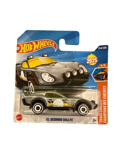 Hot Wheels 1:64 - El Segundo Rallye - 4/5 Track Champs Grå bil - Hot Wheels