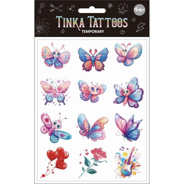TATOVERING SOMMERFUGLER/BLOMSTER TINKA TATTOO SOMMERFUGLER/BLOMSTER - Tinka