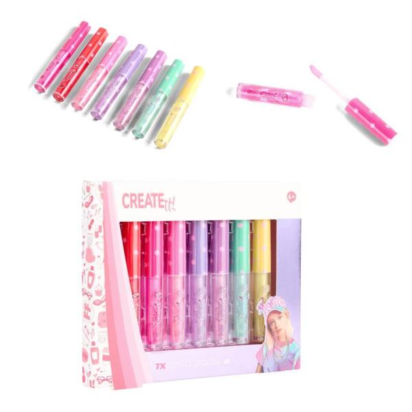 LIPGLOSS W GLITTER&SCENTED 7PCS CREATE IT! LIPGLOSS - Sminke