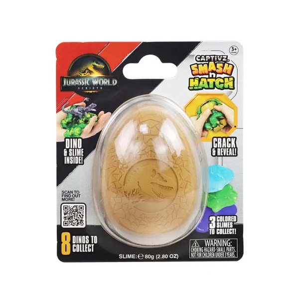 Jurassic World Captivz Smash N Hatch Rebirth Asst. Crack and Reveal - Leiker