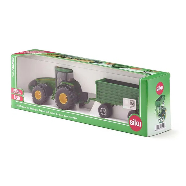 Siku 1:50 Tractor With Trailer Grønn - Siku