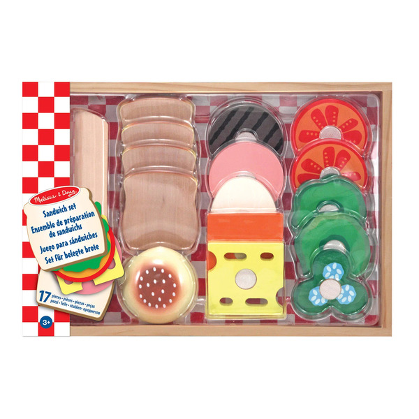 Lekesett Wooden Sandwich Making Play Set Sandwich Making Play Set - Melissa & Doug
