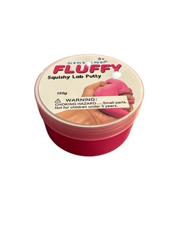 Fluffy squishy lab putty/slime 190gram Rosa - Småvarer