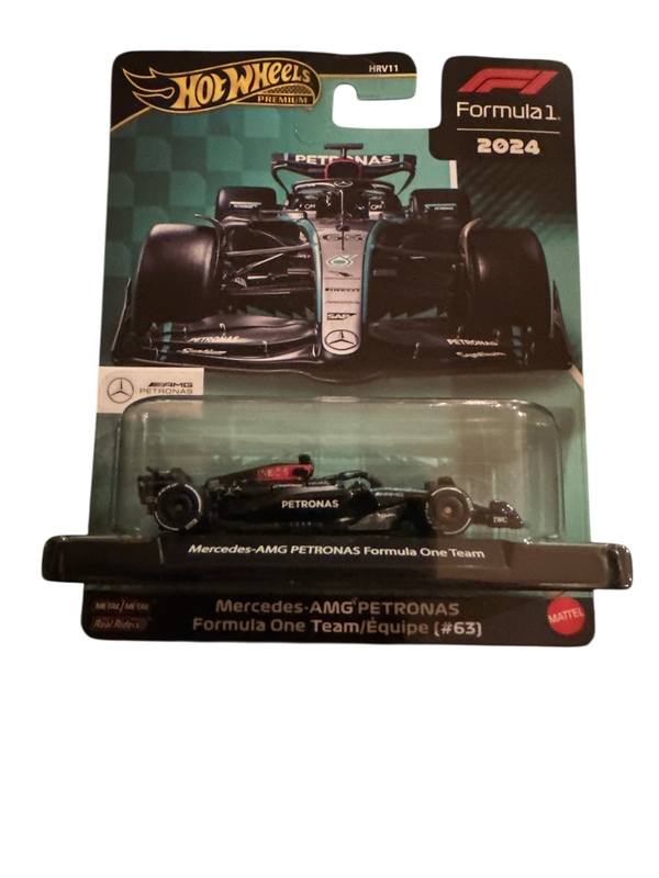 Hot Wheels F1 Racing Premium Mercedes-AMG PETRONAS Formula One Team/Equipe (#63) (#63) - Hot Wheels