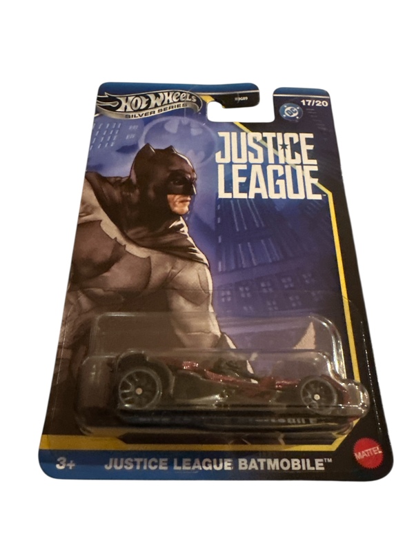 Hot Wheels Silver Batman 1:64 Justice League Batmobile Justice League Batmobile - Hot Wheels