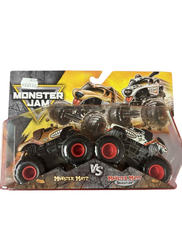 Monster Jam 1:64 Marvel 2 Pack Asst. Monster Mutt VS Monster Mutt-Dalmatian Monster Mutt VS Monster Mutt-Dalmatian - Superhelta