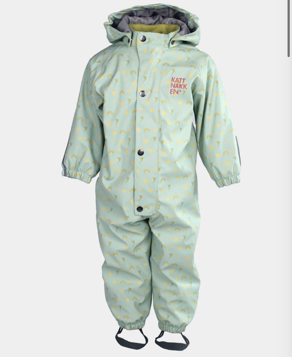 Kattnakken Babyregndress Dugg Jane Pistasj  Jane Pistasj - Kattnakken