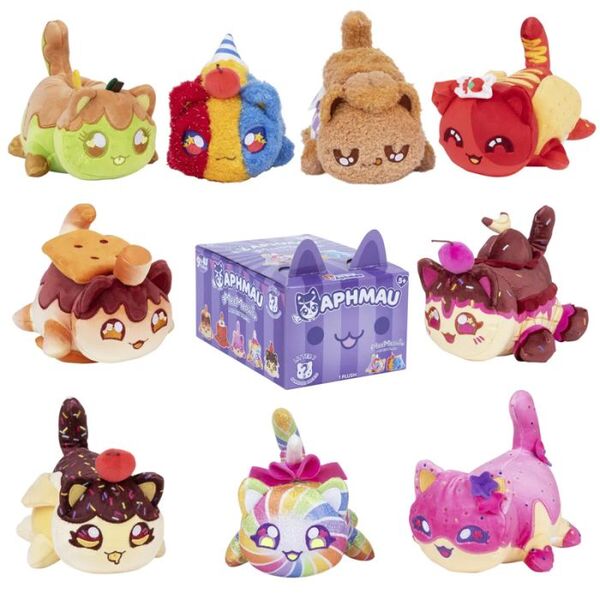 Aphmau Plysjbamse – Litter7 MeeMeow Mystery 15 cm – Circus Treats Overraskelse - Leiker