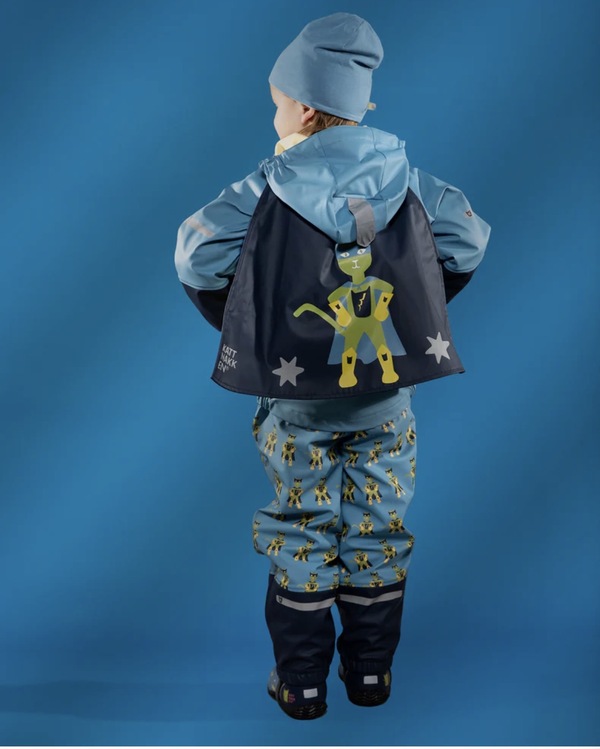 Kattnakken Regnsett Plask Superhelt Superblå - LIMITED EDITION Superblå - Kattnakken