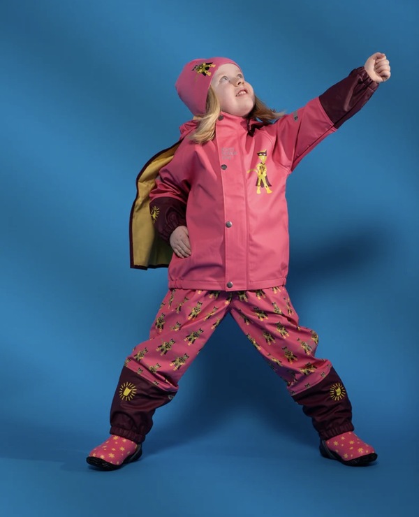 Kattnakken Regnsett Plask Superhelt Superrosa - LIMITED EDITION Superrosa - Kattnakken