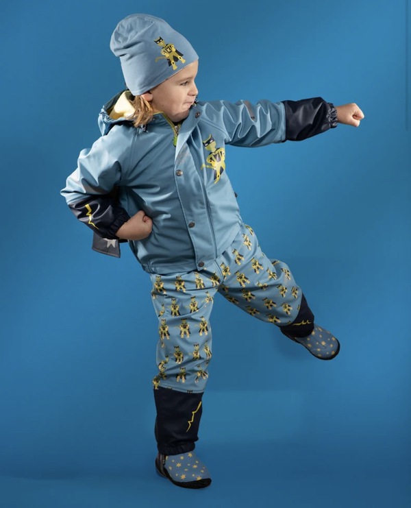 Kattnakken Plask Regnsett Superhelt