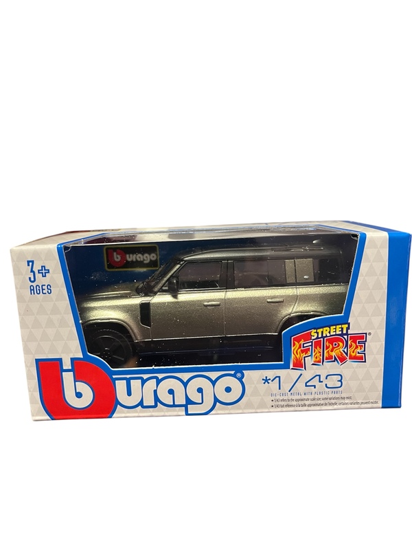 Burago 1:43 Street Fire metallbil Sølv og Grå - Burago
