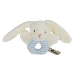 RANGLE KANIN HVIT/BLÅ 13CM TINKA BABY Hvit og Blå - Tinka