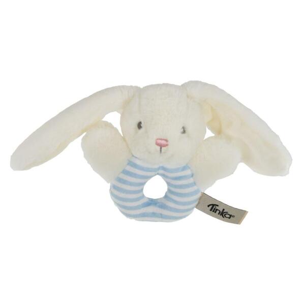 RANGLE KANIN HVIT/BLÅ 13CM TINKA BABY Hvit og Blå - Tinka