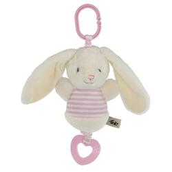 SPILLEDÅSE KANIN HVIT/ROSA 18CM TINKA BABY Hvit og Rosa - Tinka